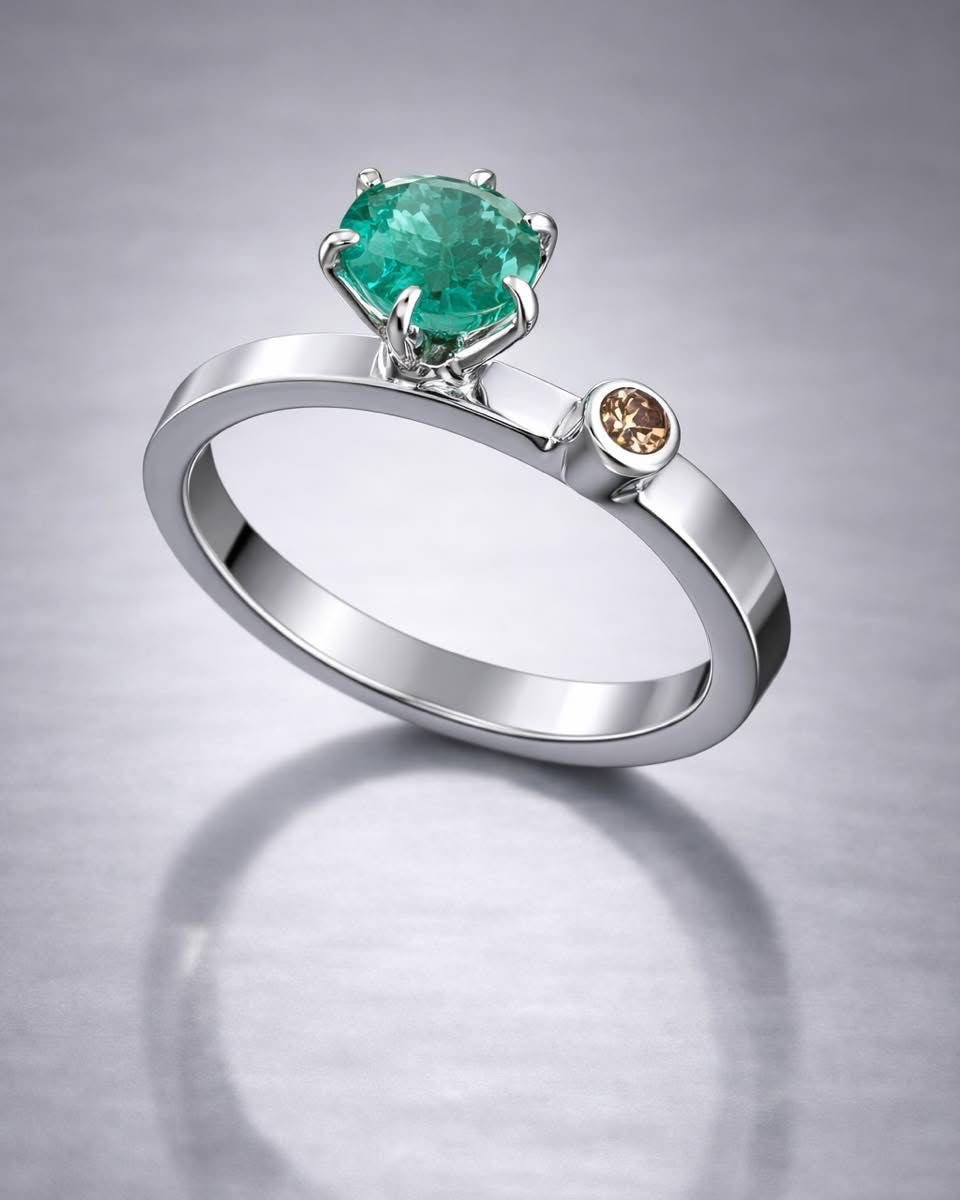 Custom gemstone ring